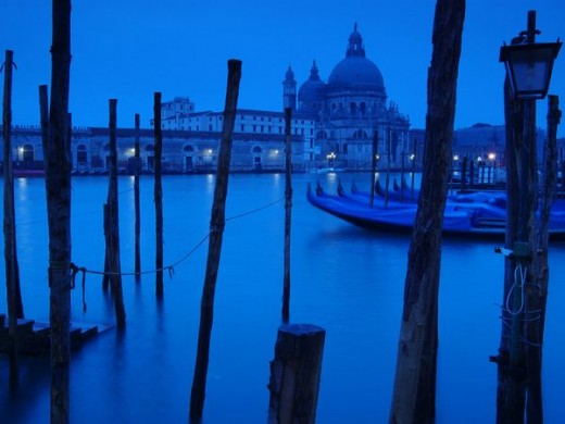 Venice - canal at night
